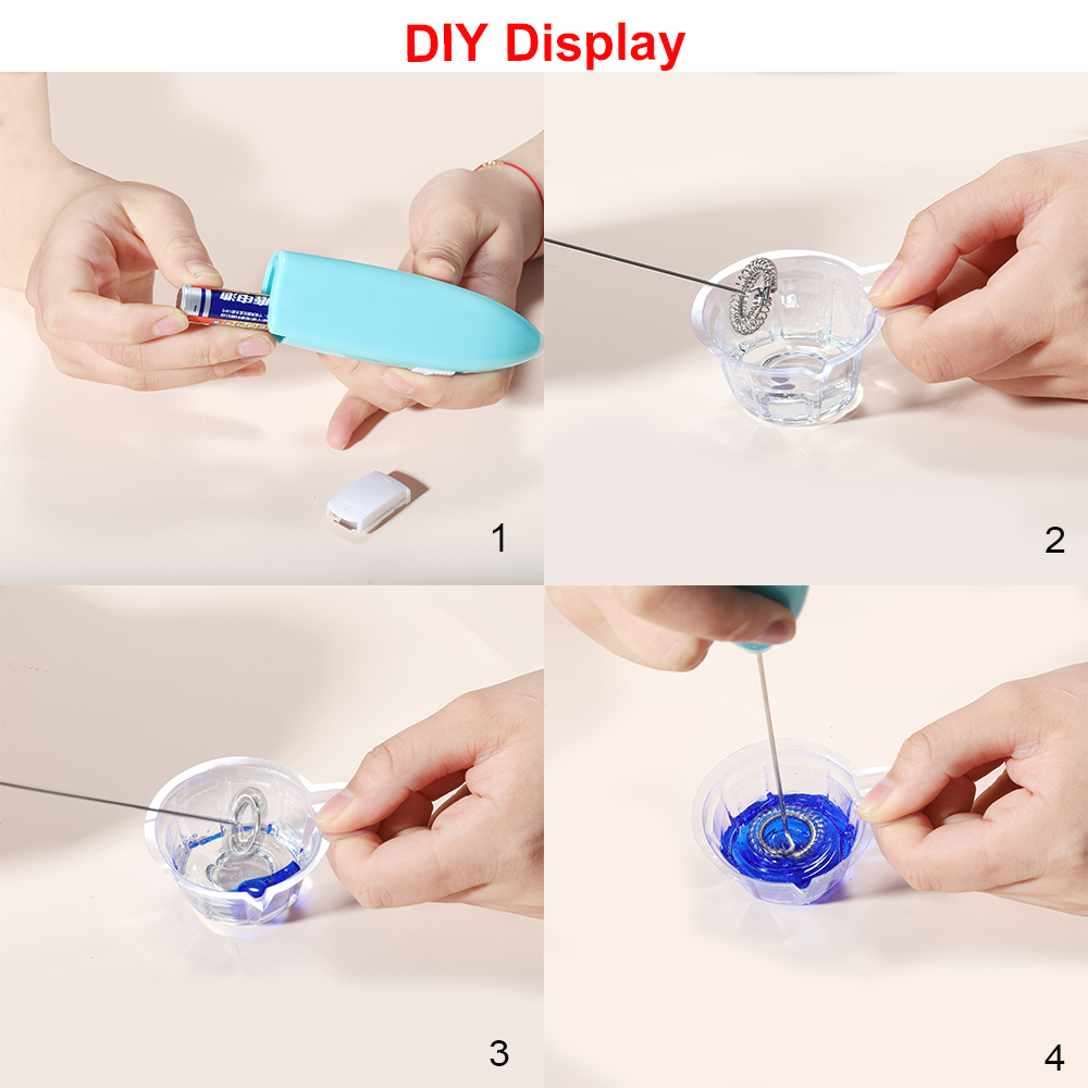 1 Uds Mini licuadora agitador de mano eléctrico mezclador eléctrico de resina epoxi herramienta de mezcla de colores de pegamento para molde de resina herramientas de fabricación de joyas