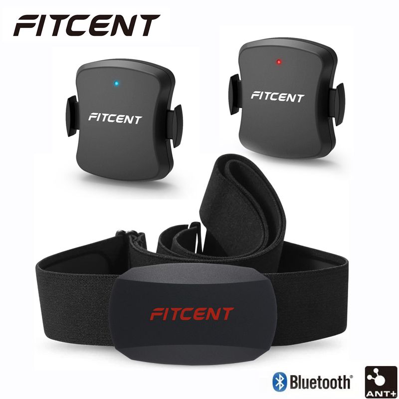 Fitcent Dual Mode Hartslagmeter Ant + Blutooth Fiets Cadans Snelheidssensor Cyling Computer Voor Wahoo Garmin Zwift Sport