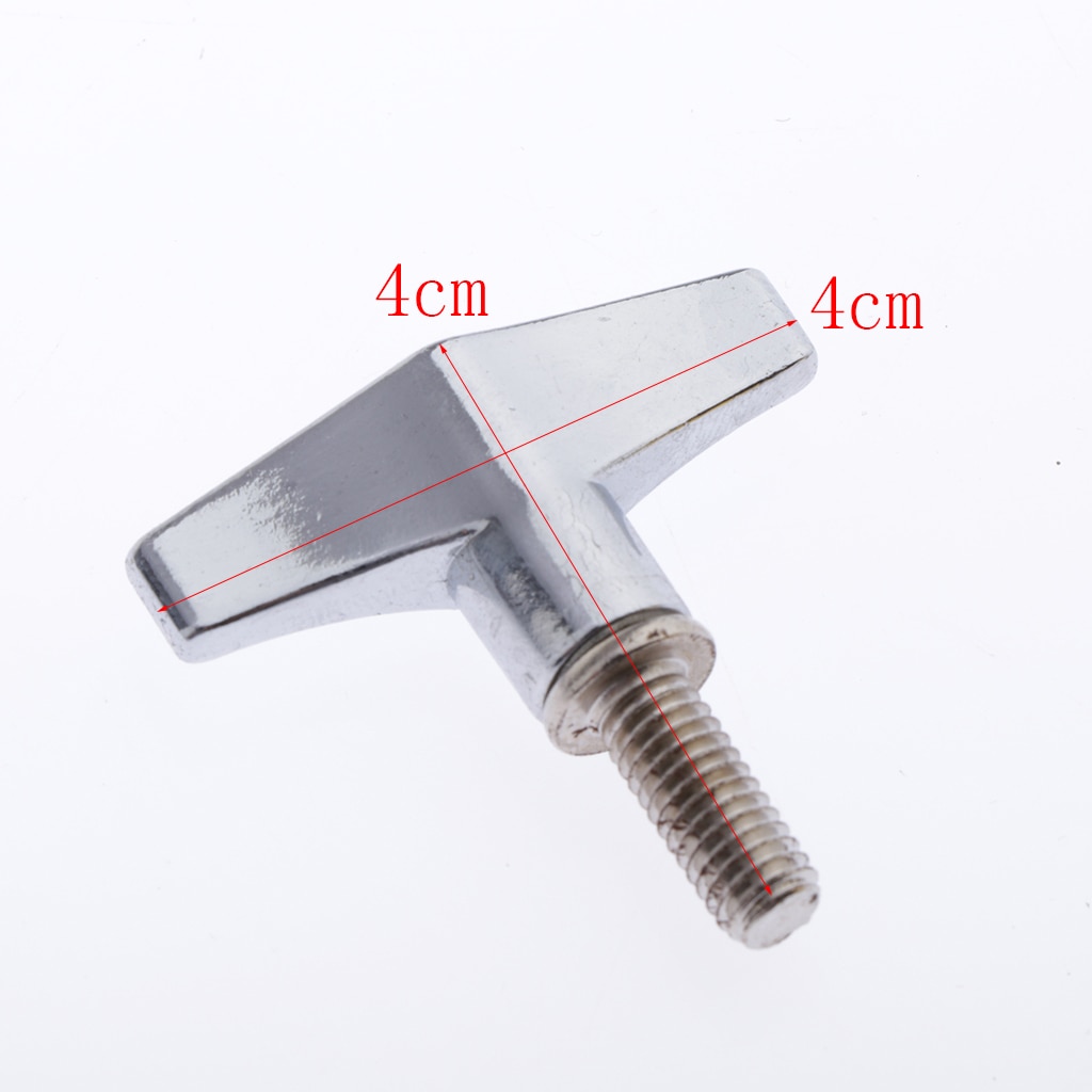 2 stk sinklegering trommelstativ vingemutter trommel cymbal stativ vingemutter skrue  m6