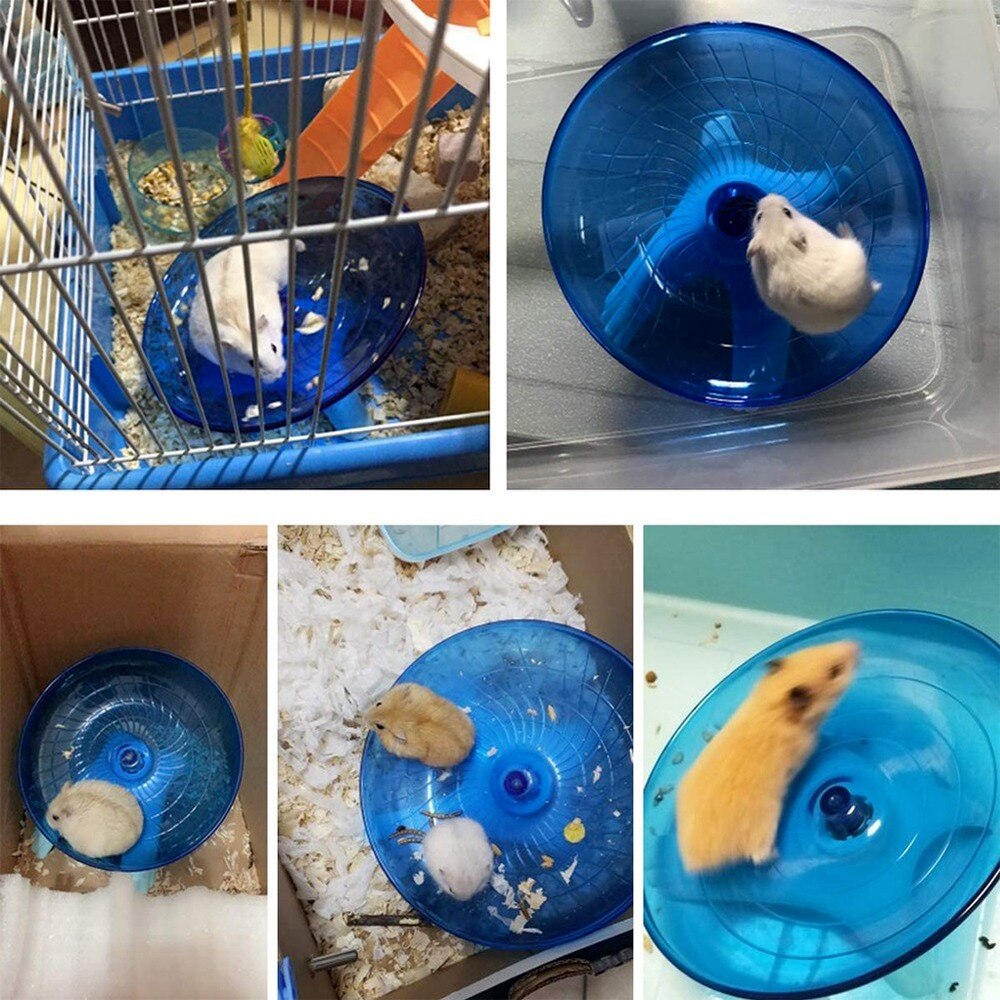 Huisdier Hamster Vliegende Schotel Oefening Eekhoorn Wiel Hamster Muis Running Disc Rat Speelgoed Kooi Kleine Dier Hamster Accessoires