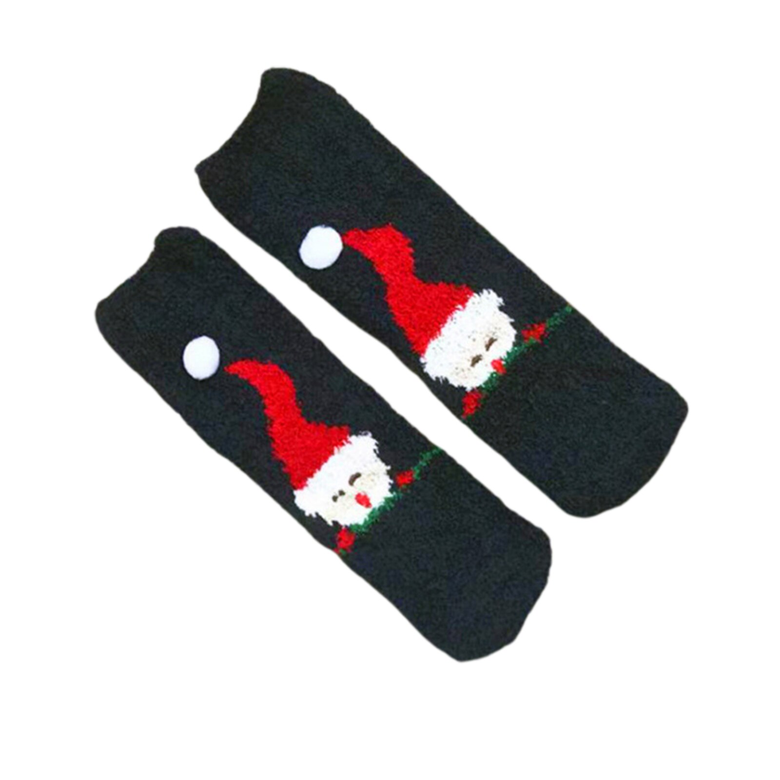 Nuovo Natale telecamera Calzini E Calzettoni Morbido di Corallo del panno morbido Del Fumetto di Santa/Alce/Pupazzo di Neve/Cappello di Stampa pianoforte Calzini E Calzettoni per Adulti delle donne Degli Uomini: E1