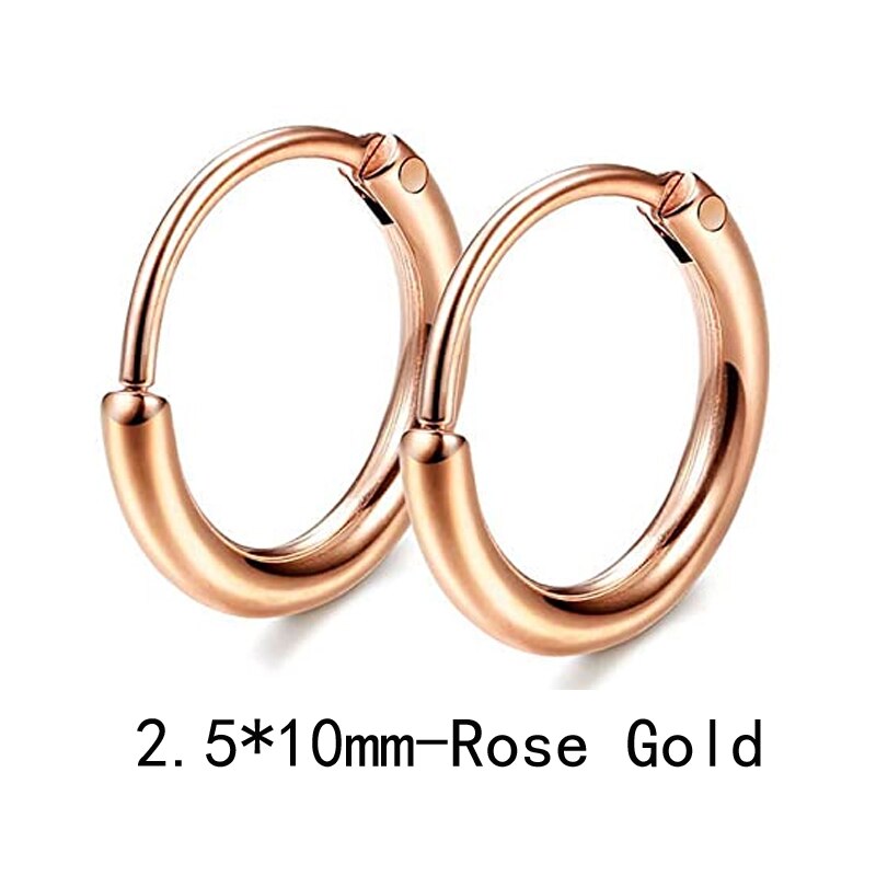 9 Paare/18 stücke edelstahl 2mm kleine ohrringe damen männer runde knorpel ohrringe einstellen: Stil C Rose-1Paare