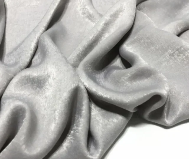 Tela de piel de melocotón de gasa crepé brillante, Material de vestido satinado de seda fluorescente: Naranja