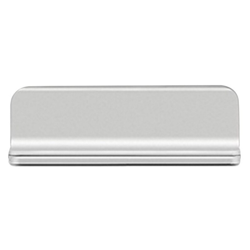 Verstelbare Laptop Stand Accessoires Notebook Houder Lichtmetalen Verticale Opslag Boek Tablet Staan Voor Macbook Pro Air Ipad Dell: Silver