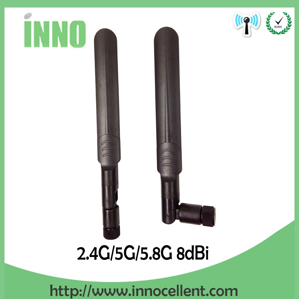 2pcs 2.4GHz 5.8Ghz 5G Antenna RP-SMA 8dBi wifi Antenna Dual Band 2.4G 5G 5.8G WI FI antena aerial SMA female wireless router