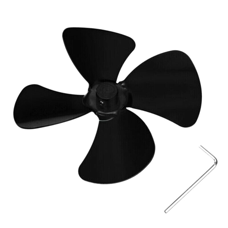 Aluminium 4 Blades Accessoires Voor Kachel Fan Haard Warmte Aangedreven Saving FAS6