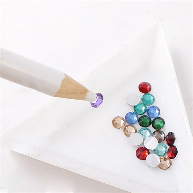 Herramienta para hacer puntos de decoración de uñas, 1 Uds., diamantes de imitación, gemas, lápiz para cera, bolígrafo, decoración, puntear, herramientas de arte de uñas