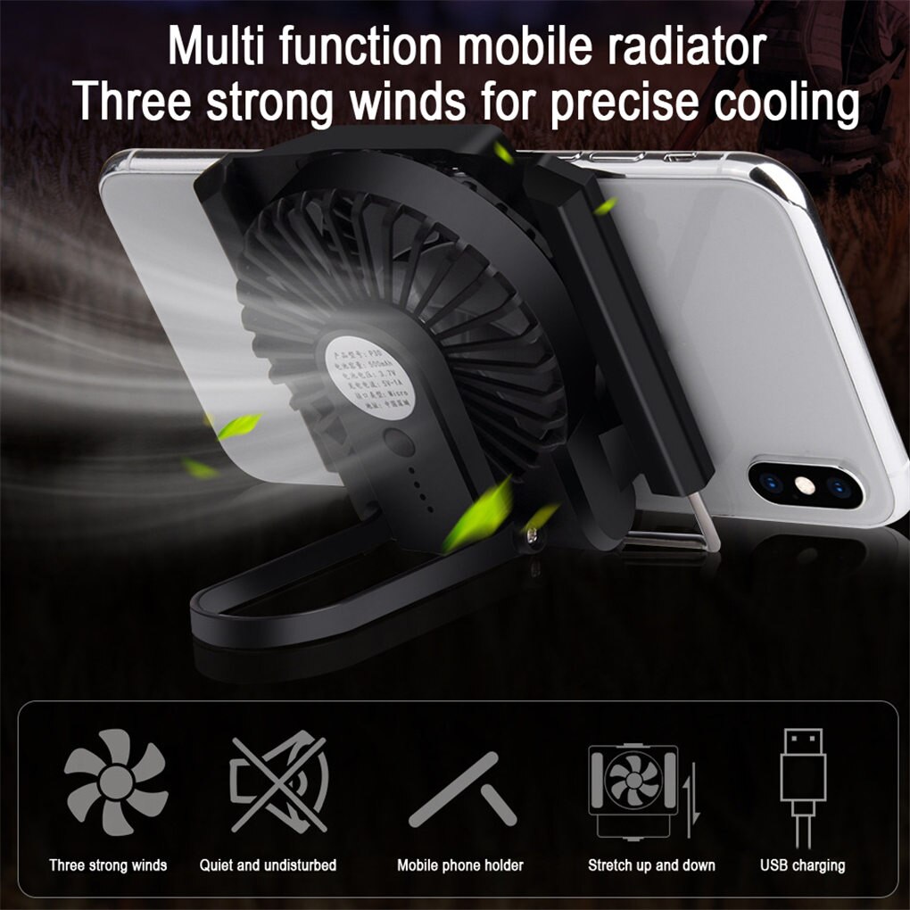 Telefone portátil ventilador de refrigeração multi-funcional ventilador do telefone móvel controlador de jogo cooler