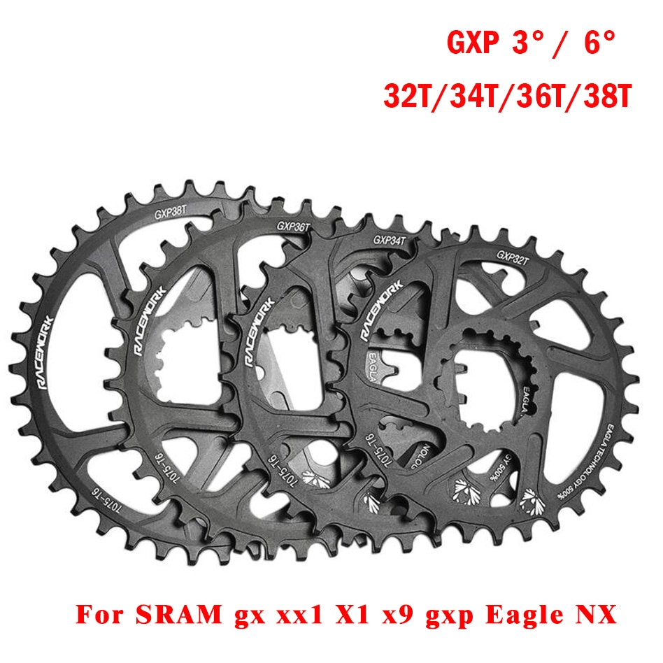 Corrente gxp roda dentada de bicicleta gxp , coroa dentada de bicicleta de montanha 32t/34t/36t/38t