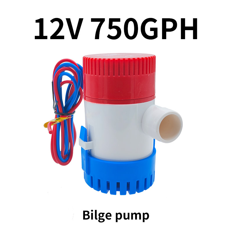 1Pcs Bilge Pump with Float Switch 12V/24V 1100GPH/750GPH Water Pump for Boat Seaplane Motor Homes Houseboat - Bilge Pump: PURPLE