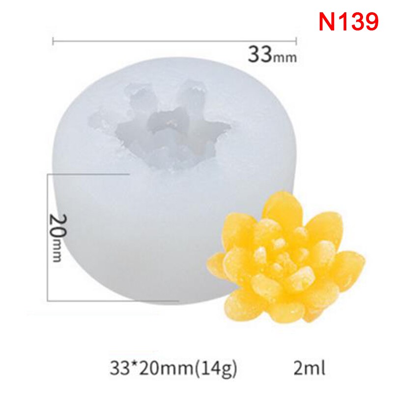 3D Halloween citrouille Silicone résine époxy moules arbre de noël aromathérapie bougie faisant forme outil de décoration: N139