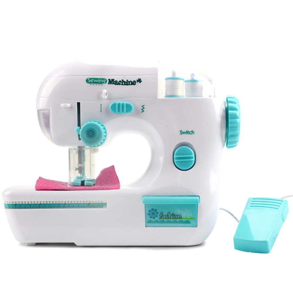 Máquina de coser para niños, máquina de coser eléctrica portátil de escritorio para hacer máscara, Mini máquina de coser