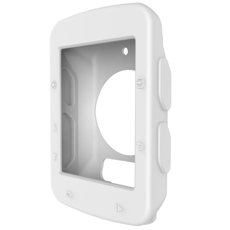 Protector suave para ordenador de bicicleta, funda de goma de silicona para Garmin Edge 520, accesorios para bicicleta: Blanco