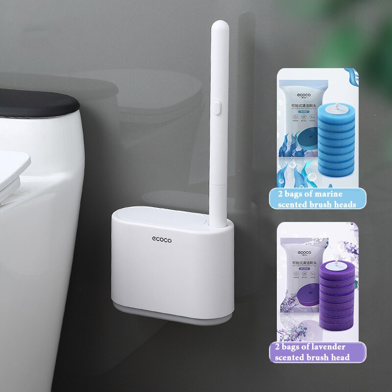 Wegwerp Wc Borstel Huishouden Muur Gemonteerde Kan Worden Gegooid Zonder Dode Hoeken Cleaning Toiletborstel Badkamer Accessoires: Gray D