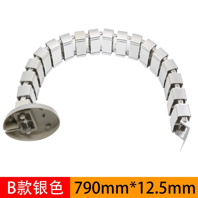 Flexible Spiral Cable Management Box Under Desk Cable Management Desk Cable Management Tube Desk Cable Computer Desk: B-silver