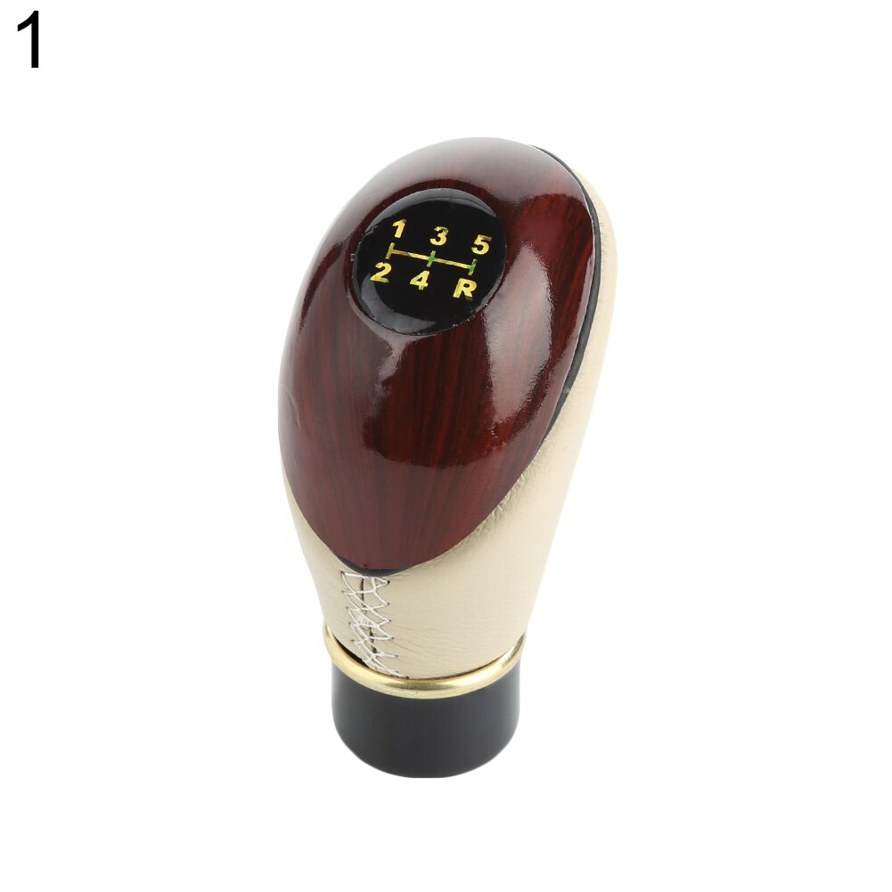 Universal 5 -trins manuel gearstang knopskifter auto bilmotorgreb gearknop: Beige