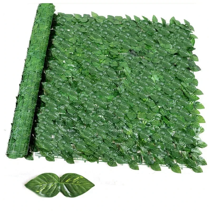 50X300cm Kunstmatige Klimop Hedge Groen Blad Hek Panelen Faux Privacy Hek Scherm voor Thuis Outdoor Tuin balkon Decoratie