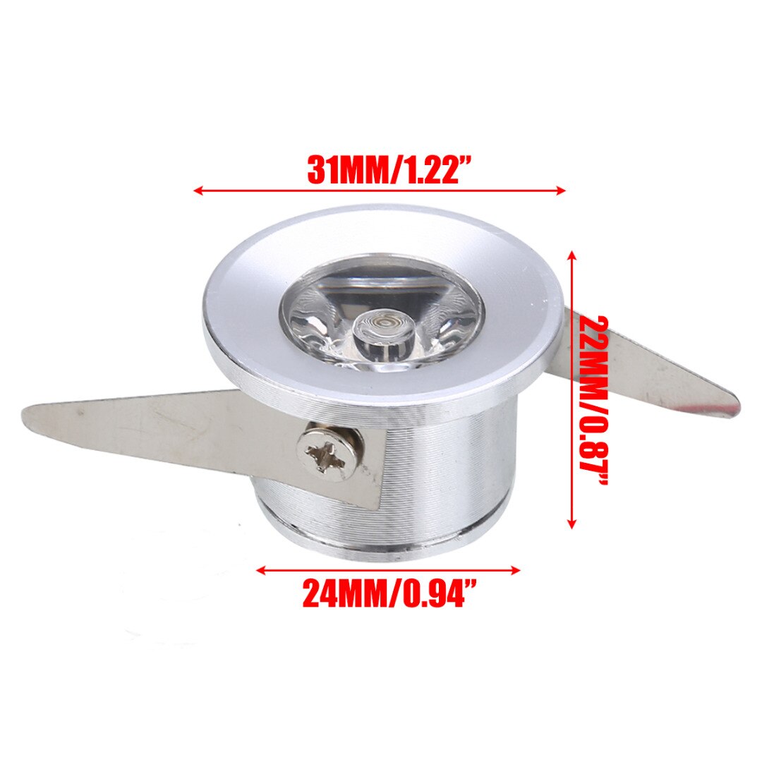 Mini Recessed Spotlight Lamp Ceiling Mounted LED Downlight 1W/3W Ceiling Light Mayitr Lighting Accessory