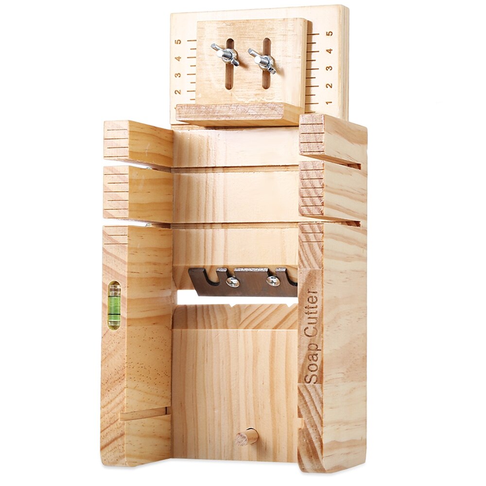 Husholdnings træ sæbeskærer kasse fyrretræ materiale balancering apparat præcis wire skæring justerbar front bord
