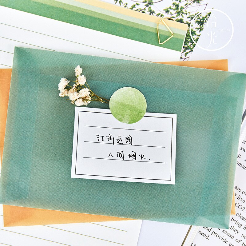 Envelope Set Ins Series Literature Art Decoration Message Card Letter Stationary Storage Paper
