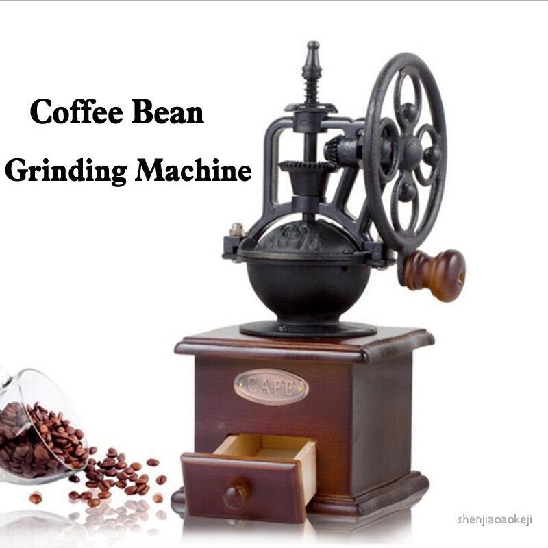 Handleiding wiel koffieboon slijpmachine voor Thuis oude koffiemolen koffiemolen Retro Hand schudden grinder