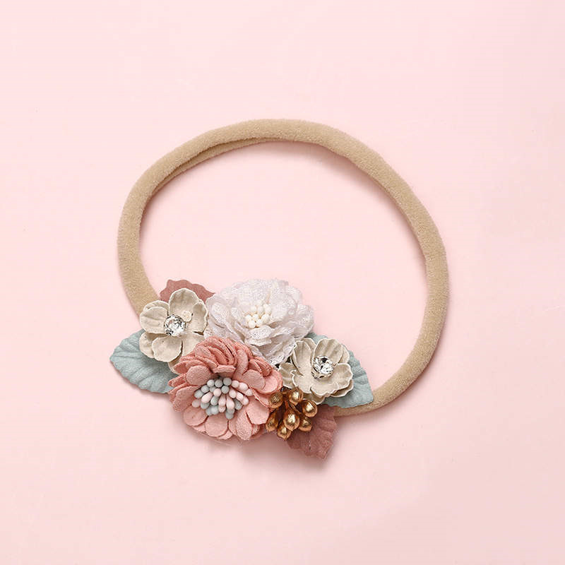 Balleenshiny Bloem Baby Hoofdbanden Super Zachte Nylon Baby Baby Haarband Baby Meisje Haar Accessoires Fotografie Props