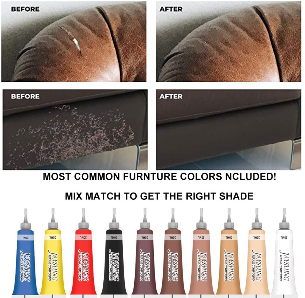 Car Care Kit Vloeibare Lederen Huid Opknappen Reparatie Gereedschap Auto Seat Sofa Jassen Holes Scratch Scheuren Restauratie Voor Schoen Auto # W #9