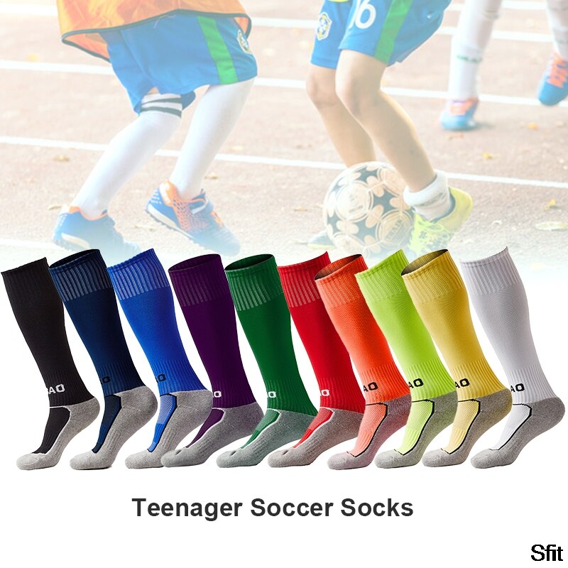 LOOZYKIT Outdoor Sports Football Socks Soccer Long Stocking Knee High Football Volleyball Breathable Children Sock