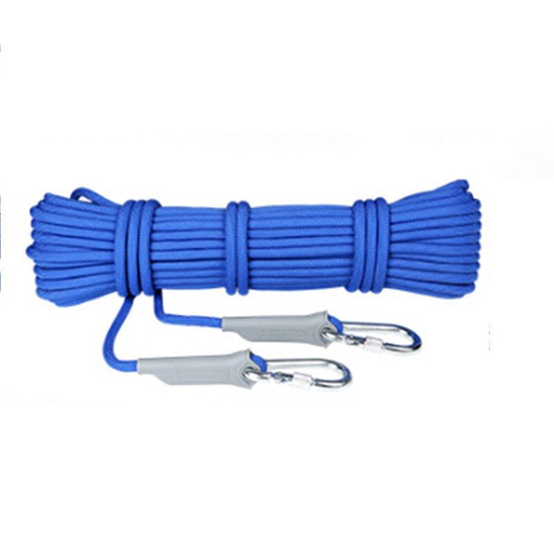 10M/20M Rock Climbing Cord Outdoor Hiking Accessories Rope 9.5mm Diameter High Strength Cord Safety Rope: blue 10m