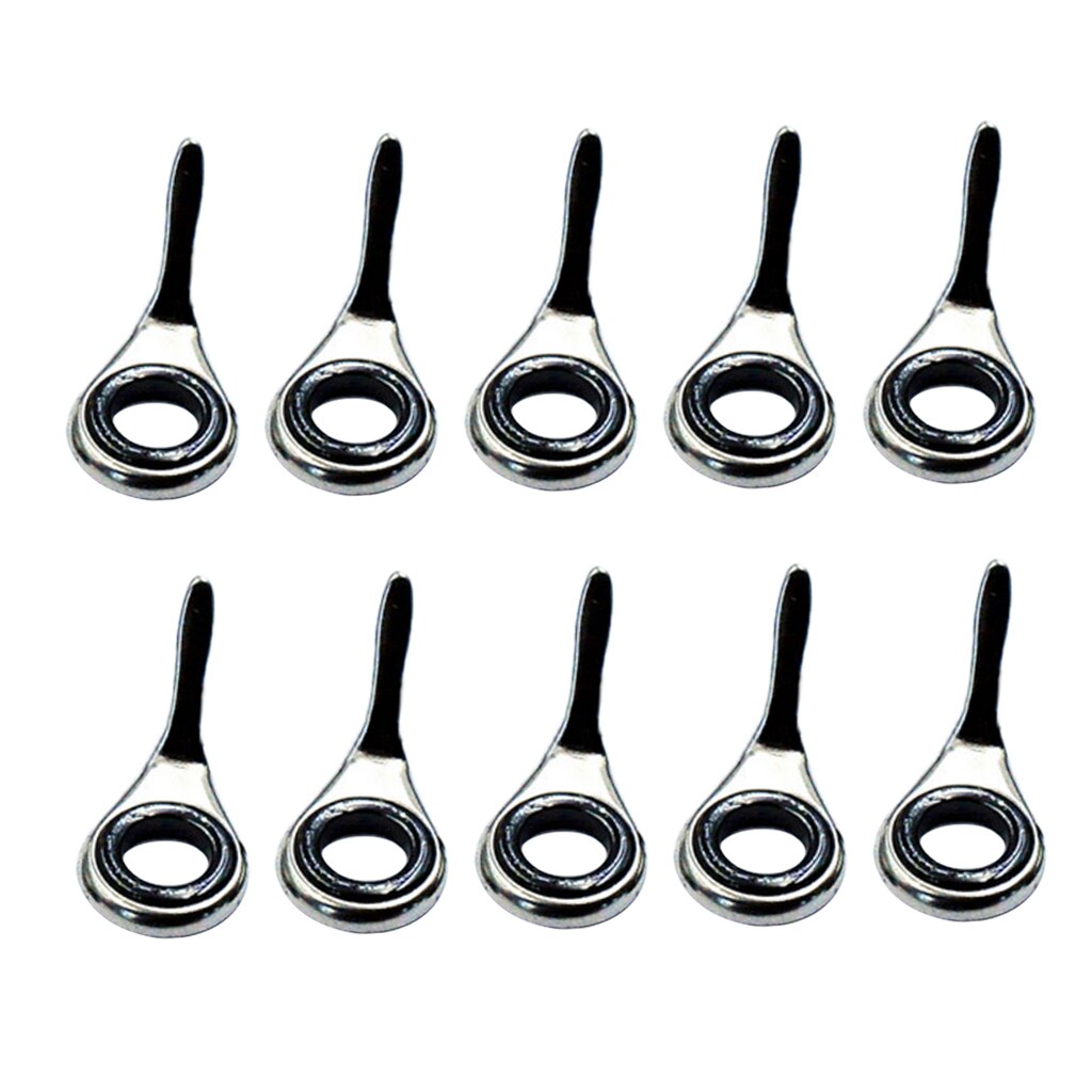 10 sztuk wędki przewodniki pierścienie żyłka przewodniki oczy zestawy 2/3/3. 8/5. 1/6. 8mm akcesoria wędkarskie Pesca 4 #5 #6 #8 #10 #