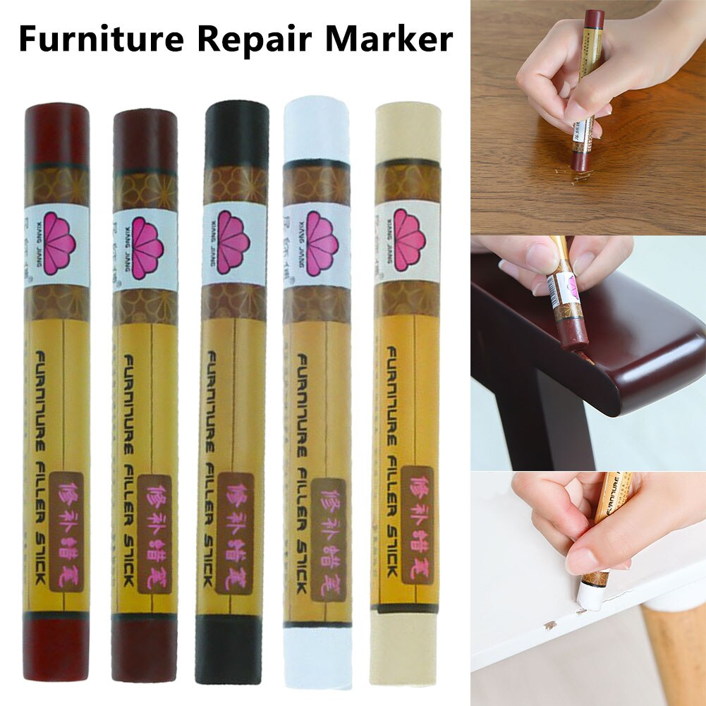 Meubels Reparatie Marker Duurzaam Efficiënte Vlekken Krassen Reparatie Krijt Wax Stick Restorer Voor Houten Vloeren Trappen