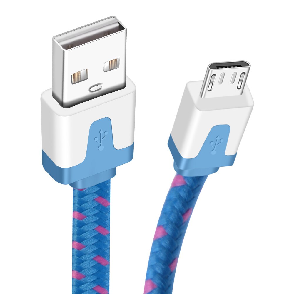 Olaf-cargador USB de carga rápida 5V2A para móvil, cargador de pared rápido para iPhone X, 8, 7, iPad, Samsung S9, Xiaomi mi 8, Huawei: Only Cable Blue