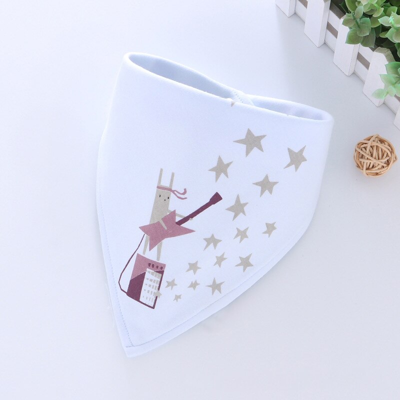 Style Baby Bibs Girls Boys Baby Babador Cotton Print Infant Bandana Bib Towel Baby Feeding Burp Cloths Stuff Accessories: style 1 guitar