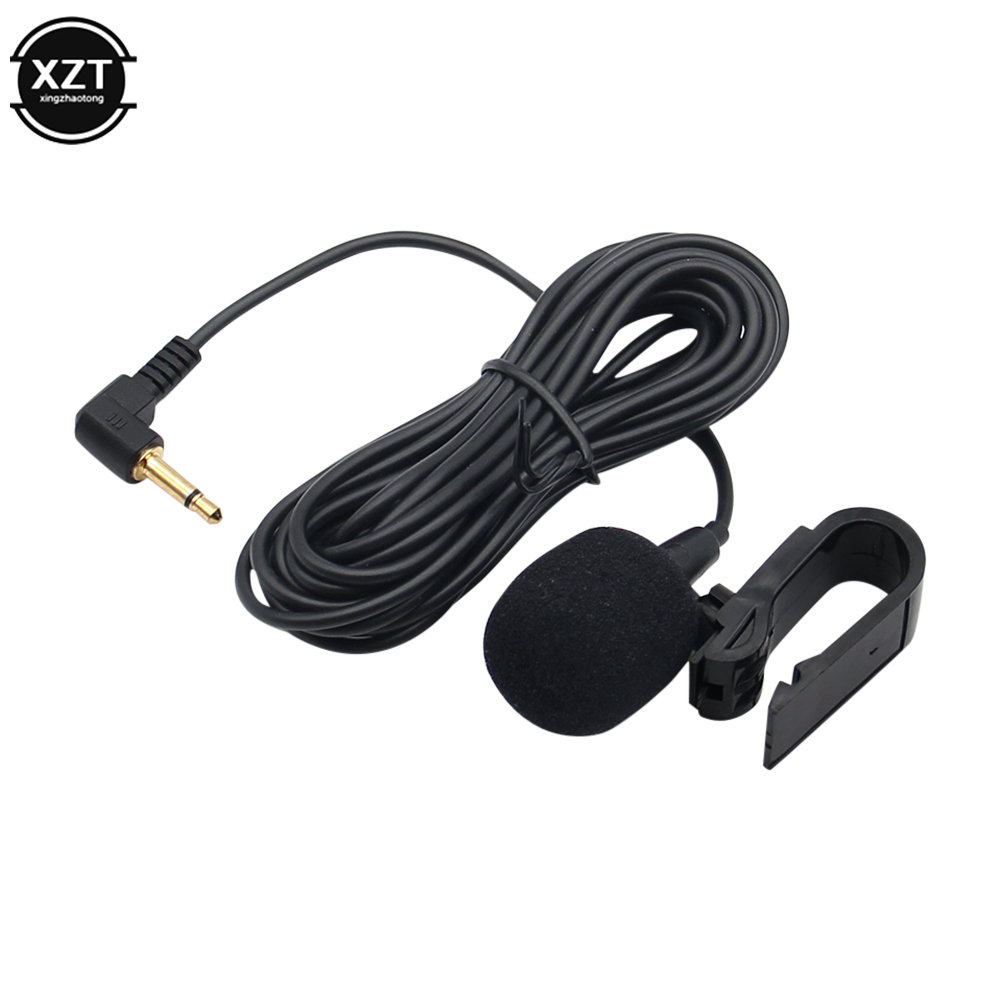 Car Audio Microphone 3.5mm Clip Jack Plug Mic Stereo Mini Wired External Microphone For Auto DVD Radio 3m Long Professionals