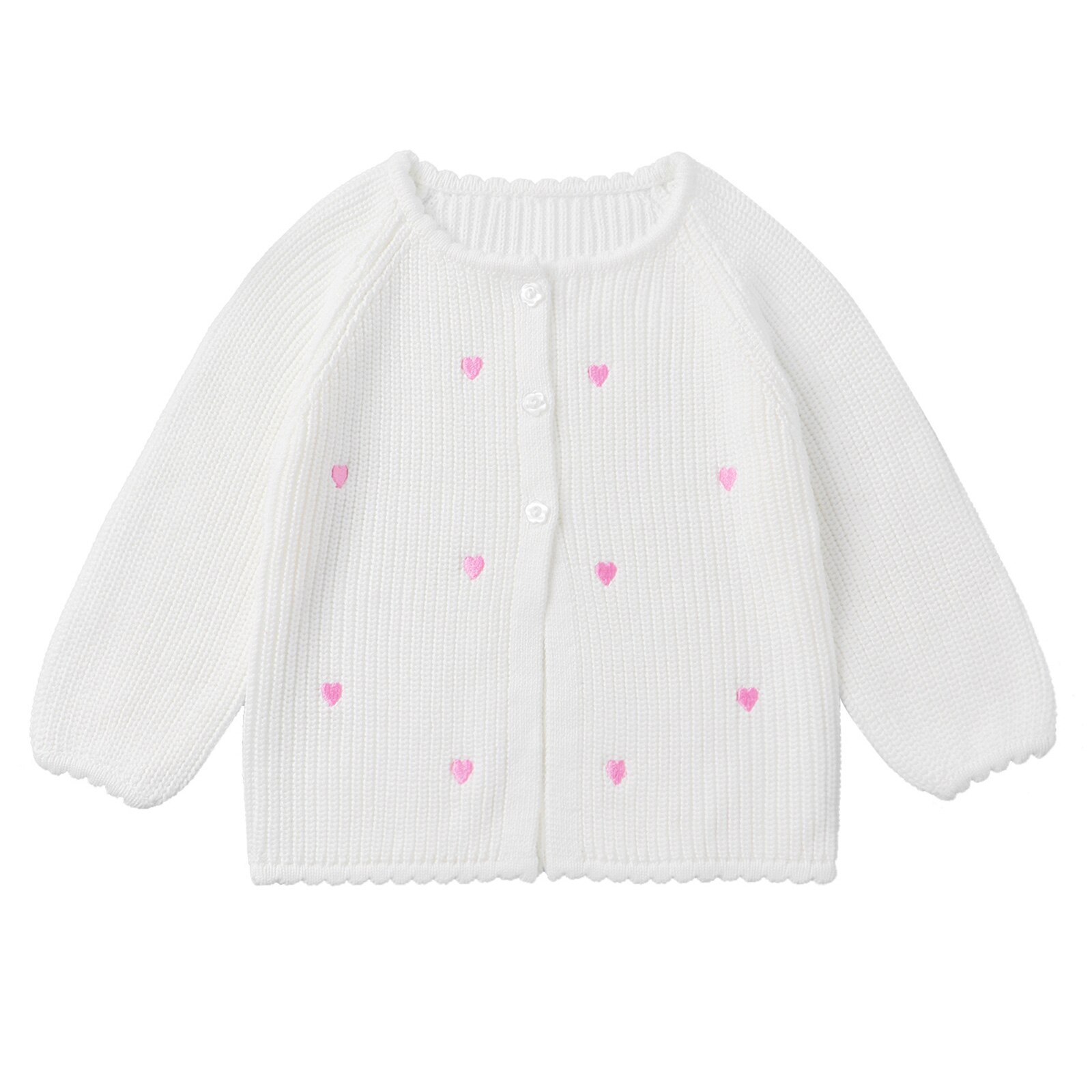 Bambini ragazze maniche lunghe Flower Girl Cape cappotti giacca Bolero stampa cuore festa nuziale Cardigan lavorato a maglia top coprispalle abiti scialle