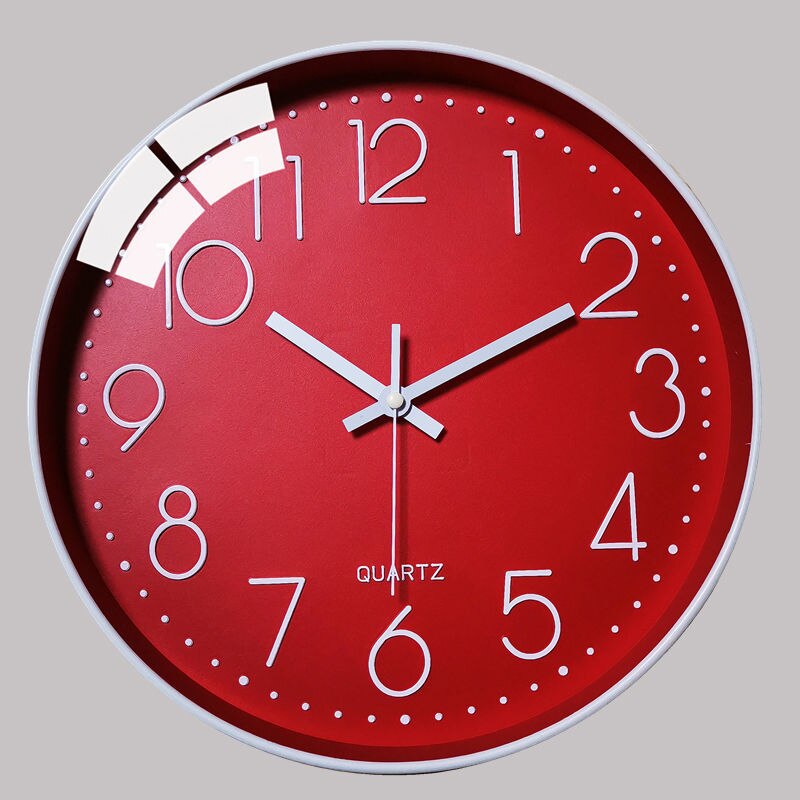 Vermelho silencioso relógio de parede digital mecanismo incomum metal nordic cozinha relógio de parede salão pendurado relojes de pared relógio para perguntar