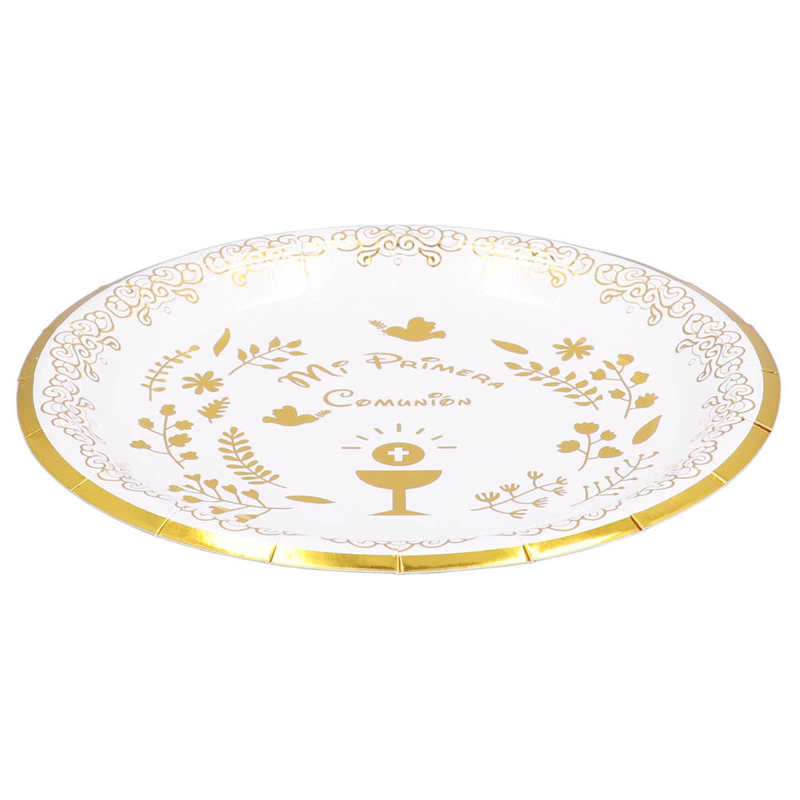 Disposable Food Plates Paper Plate Cut Proof for Picnic for Party