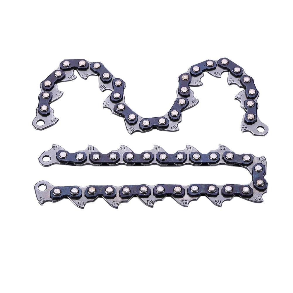 Accesorios para desbrozadora, 2 piezas, cadena de Metal, línea de corte para cabezal de desbrozadora, cadena para cabezal de corte, cadena resistente al desgaste