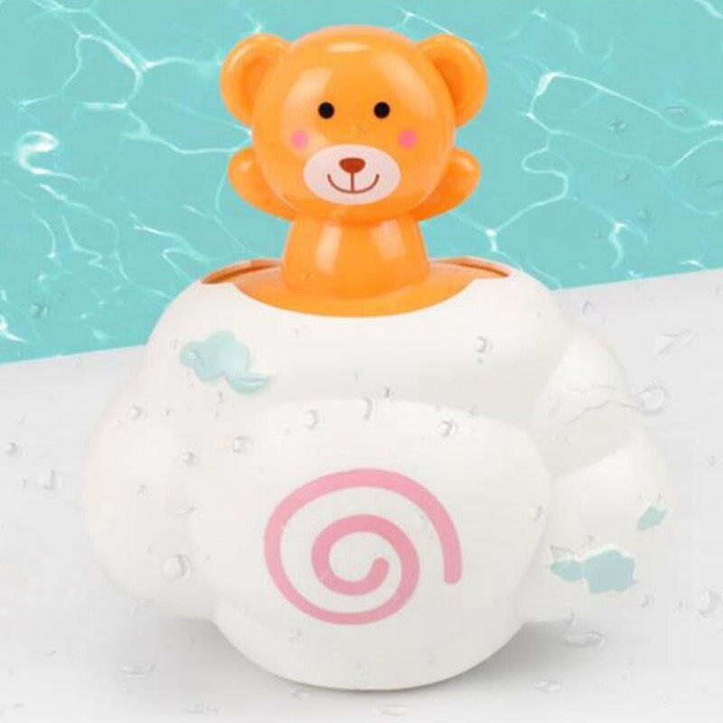 3 Pack pluie nuage baignoire jouets pour enfants baignoire temps pour enfants coloré pomme de douche Fun bain jouets horloge eau jouets
