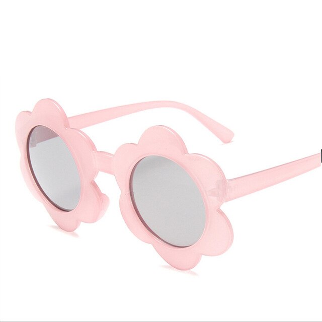 Gafas de sol antiuv para niños, lentes de sol infantiles con forma de girasol para exteriores y playa