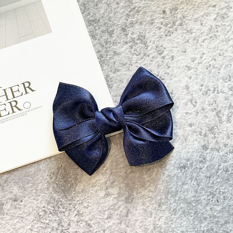 1PC Nuovo Colorati per Bambini Capelli Del bambino Pinze per Le Ragazze Grande Archi Dei Bambini Della Forcella Haarspeldjes Barrettes Accessori Dei Capelli Del bambino ragazze: marina militare blu