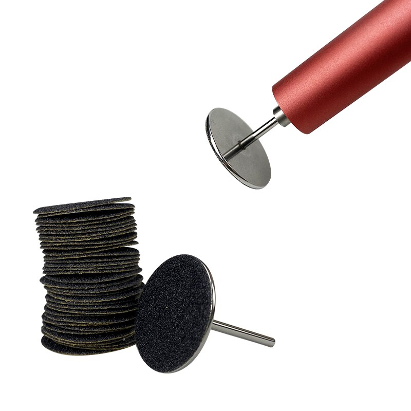 Broca de diamante para unhas, lixa de papel para limpeza de cutículas dos pés, fresa de pele morta, acessórios de manicure e pedicure