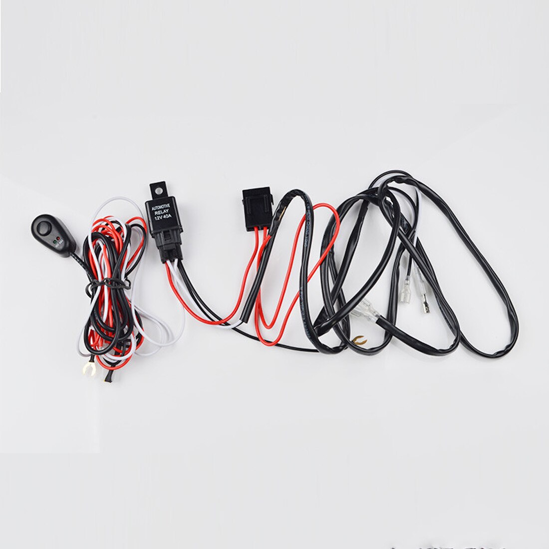 Automobile de Kit de Câblage de Relais 12V pour LED Lumière De Travail Barre De Fil Interrupteur D'alimentation pour Hors Route 40A adaptateur de prise de courant