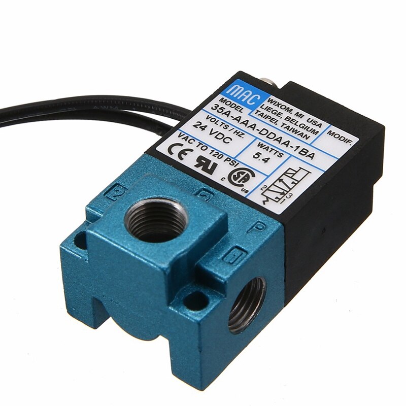 DC 24V 5.4W ECU 3 Port Electronic Boost Control Solenoid Valve 35A-AAA-DDAA-1BA With 3pcs Fittings Kits