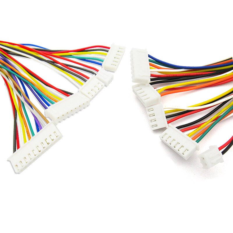 10Sets JST XH2.54 XH 2.54mm Wire Cable Connector 2/3/4/5/6/7/8/9/10 Pin Pitch Male Female Plug Socket 300MM Wire 26AWG