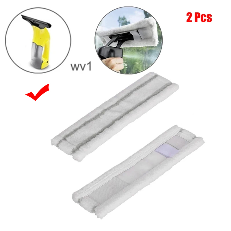 Pour Karcher WV1 WV50 WV75 WV2 WV5 Machine de nettoyage de vitres en Microfibre chiffons de vadrouille accessoires de remplacement adaptés aux pièces de rechange de tête de vadrouille: vert militaire
