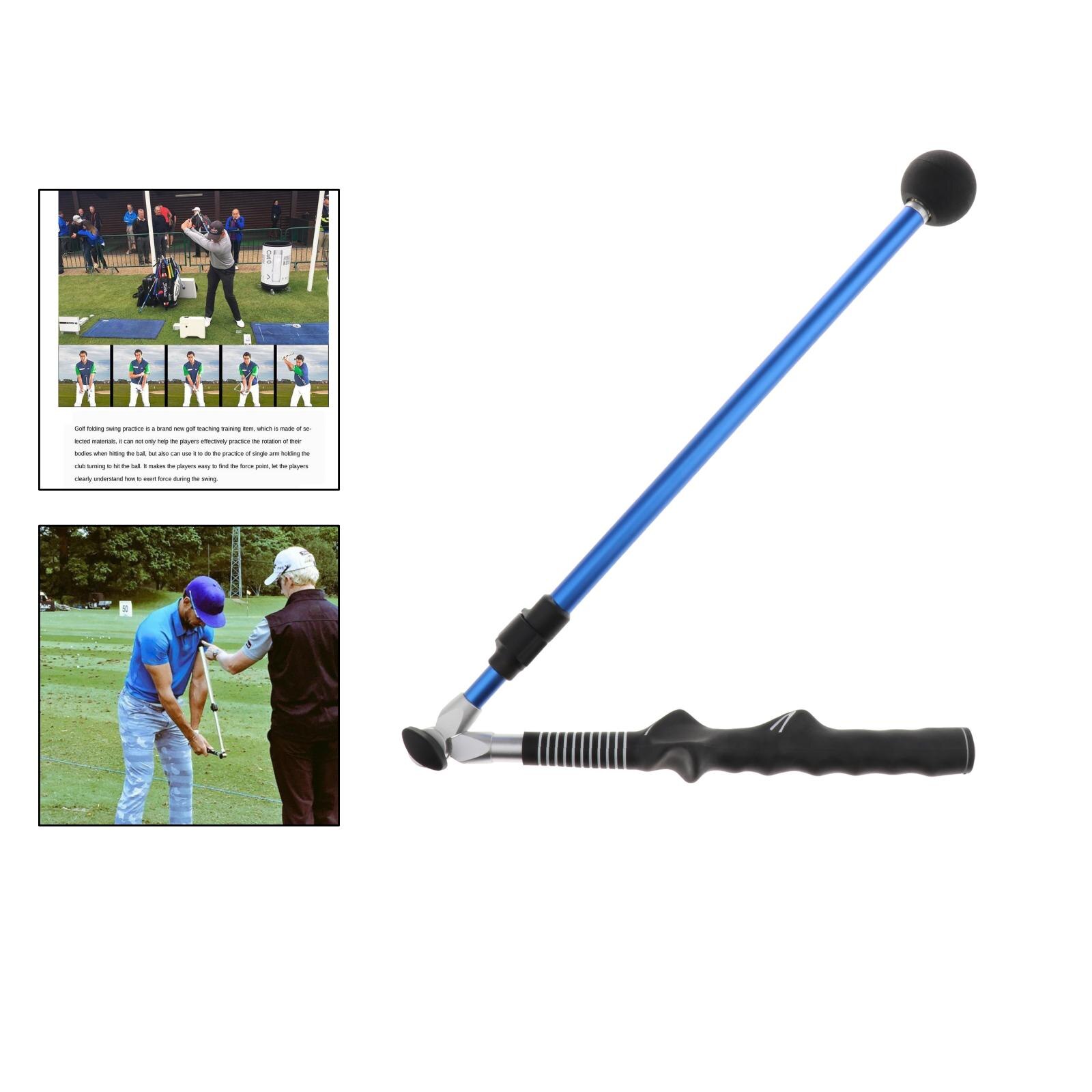 Telescopic Golf Swing Trainer Bad Grip Position Correction Extendable Rod