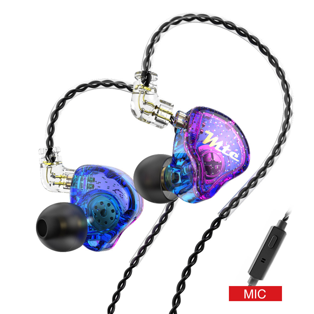 Auriculares dinámicos TRN MTE, auriculares deportivos de música HIFI, auriculares deportivos con cancelación de ruido Hea para TRN VXpro M10 MT1 V90 EDX Pro: Verde oscuro