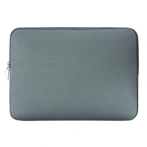 Waterdichte schokbestendige laptoptas met ritssluiting, beschermhoes voor macbook: Grijs / 15 inch