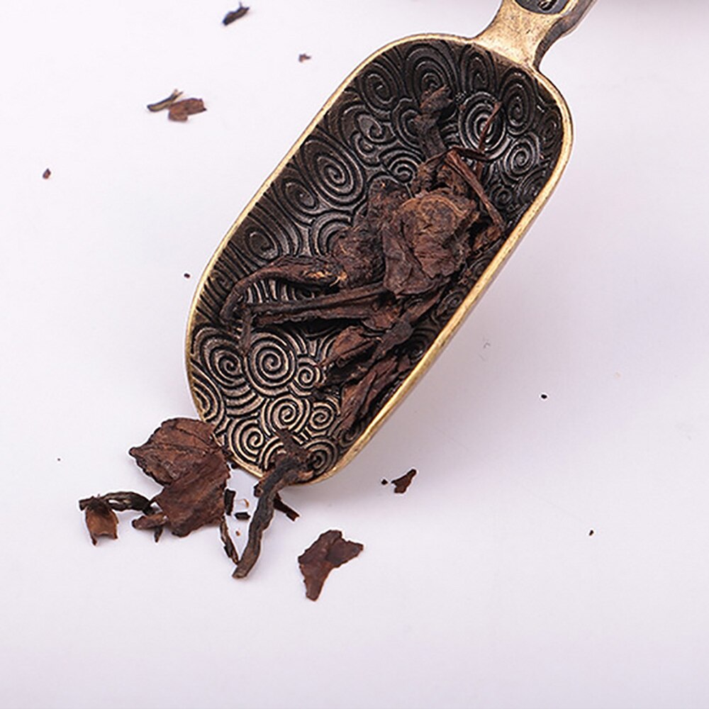 Chinese Tea Spoons Copper Tea Leaves Tea Scoop Chooser Holder Chinese Kongfu Teawear Kitchen Accessories Tools